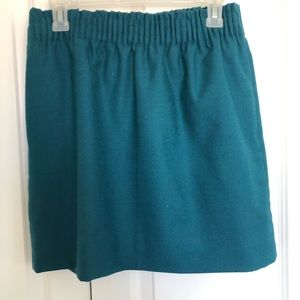 J Crew teal sidewalk skirt